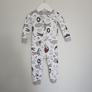 5/$15 Carters Kids Animal Print One Piece, Size 12M